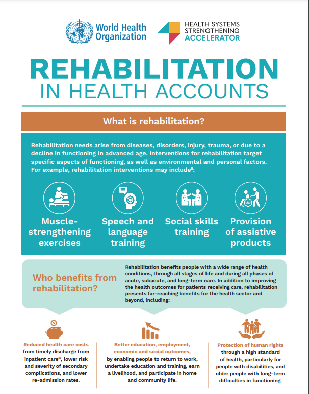 Rehabilitation in Health Accounts Cover Image