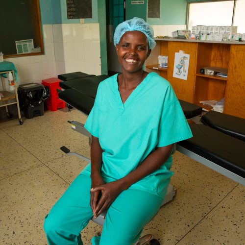 Fistula survivor Justine Nitele at the Kitovu mission hospital’s fistula repair surgical theater Fistula survivor Justine Nitele at the Kitovu mission hospital's fistula repair surgical theater